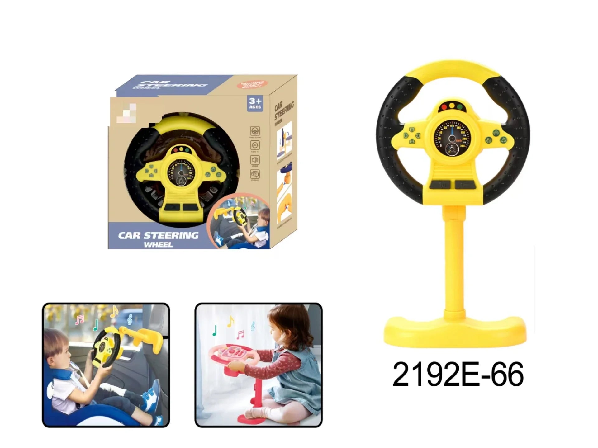 HKM-797587 360 Degree Rotating Baby Steering Wheel Toy for Early Education and Hand Coordination