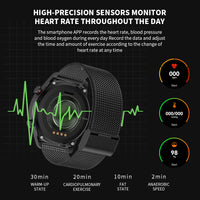 HKM-798099 Stylish Bluetooth Health Monitoring Watch with Steel Band for Business and Everyday Use