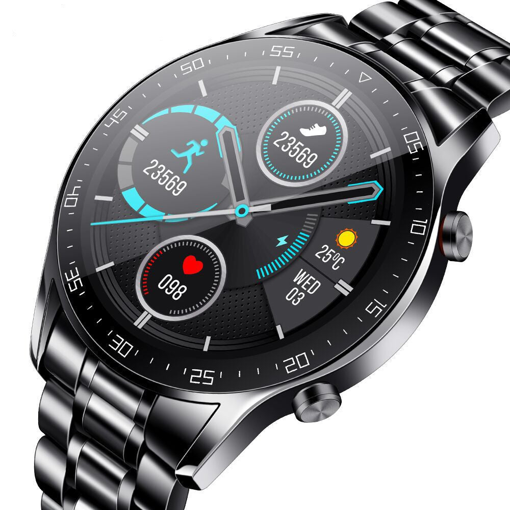 HKM-798099 Stylish Bluetooth Health Monitoring Watch with Steel Band for Business and Everyday Use