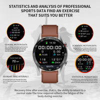 HKM-798099 Stylish Bluetooth Health Monitoring Watch with Steel Band for Business and Everyday Use