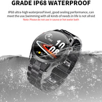 HKM-798099 Stylish Bluetooth Health Monitoring Watch with Steel Band for Business and Everyday Use