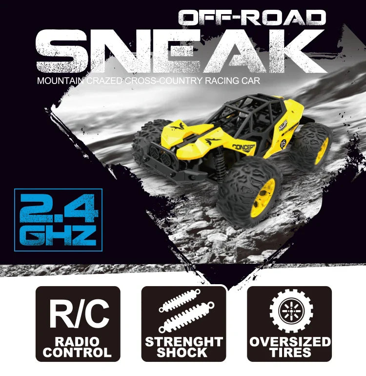 HKM-798163 2.4GHz Remote Control Climbing Vehicle - High Speed Off-Road Car for Ages 5 and Up - Ready-to-Go Model
