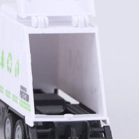 HKM-798227 1:43 Diecast Metal Garbage Truck Toy for Kids, Pull Back Action, Ages 2-7