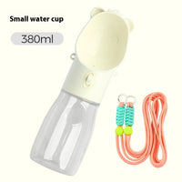 HKM-798355 2 In 1 Portable Dog Water Bottle For Small Big Dogs Cat Outdoor Leak-proof Puppy Drinking Bowl With Food Container Pets Feeder Pet Products