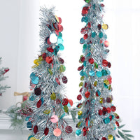 HKM-798355 Colorful Retractable Folding Christmas Tree Ornaments - 150cm/180cm Height