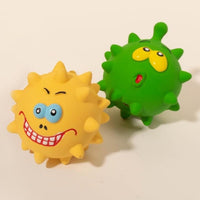 HKM-798419 Durable Natural Latex Dog Balls for All Sizes - Squeaky Interactive Pet Toys with Dental Benefits