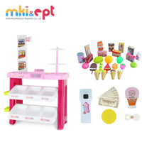 HKM-798419 Pretend Play Ice Cream Shop Toy Set for Kids Ages 6 and Up, Colorful ABS Plastic, 76x56x27cm