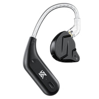 HKM-798483 KZ AZ09 Bluetooth Headset with Ear Hook - Silver-Plated Oxygen-Free Copper Wire, Black Color