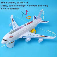 HKM-798547 Airbus A380 LED Flashing Toy Airplane Model for Kids Ages 2-13
