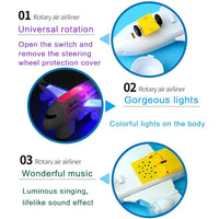 HKM-798547 Airbus A380 LED Flashing Toy Airplane Model for Kids Ages 2-13