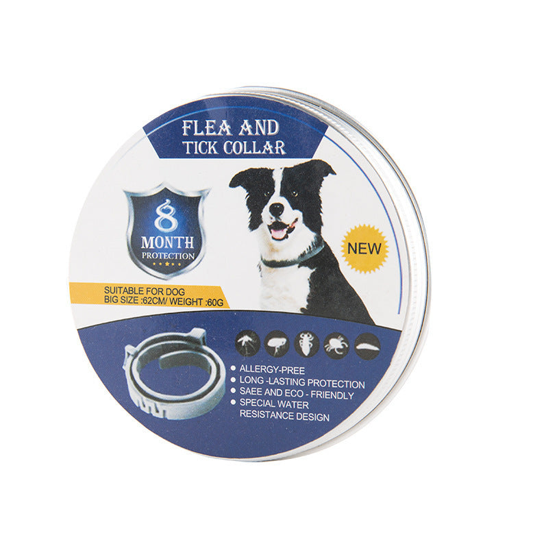 HKM-798739 Adjustable Insect Repellent Collar for Cats and Dogs - Natural, Waterproof, and Comfort-Focused