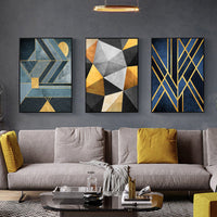 HKM-798739 Nordic Abstract Geometric Canvas Art – Multiple Sizes Available