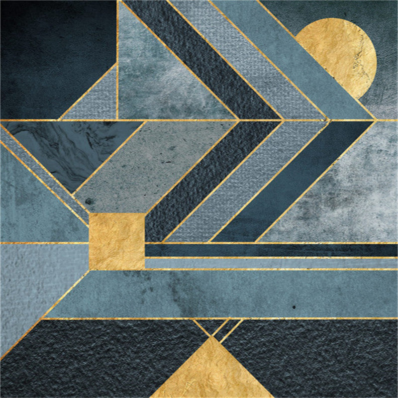 HKM-798739 Nordic Abstract Geometric Canvas Art – Multiple Sizes Available