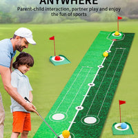 HKM-798995 Children's 2-in-1 Golf Target Throwing Mat - Indoor & Outdoor Sports Training Set, Plastic, 74x50x98 CM
