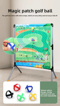HKM-798995 Children's 2-in-1 Golf Target Throwing Mat - Indoor & Outdoor Sports Training Set, Plastic, 74x50x98 CM