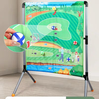 HKM-798995 Children's 2-in-1 Golf Target Throwing Mat - Indoor & Outdoor Sports Training Set, Plastic, 74x50x98 CM