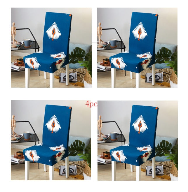 HKM-799123 Elastic Polyester Chair Cover for Office and Home Use - Stain-Resistant, Non-Slip Design, Universal Fit
