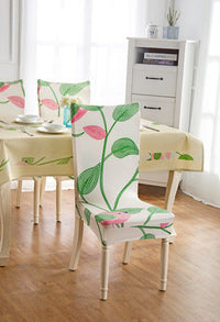 HKM-799123 Elastic Polyester Chair Cover for Office and Home Use - Stain-Resistant, Non-Slip Design, Universal Fit