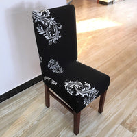 HKM-799123 Elastic Polyester Chair Cover for Office and Home Use - Stain-Resistant, Non-Slip Design, Universal Fit