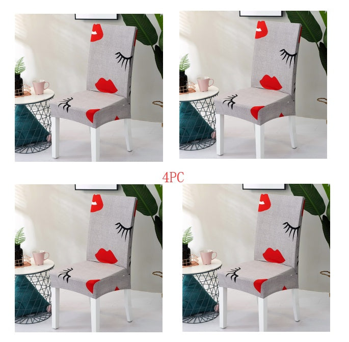 HKM-799123 Elastic Polyester Chair Cover for Office and Home Use - Stain-Resistant, Non-Slip Design, Universal Fit
