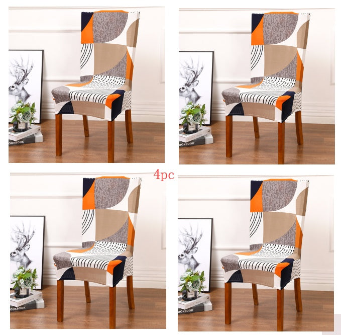 HKM-799123 Elastic Polyester Chair Cover for Office and Home Use - Stain-Resistant, Non-Slip Design, Universal Fit
