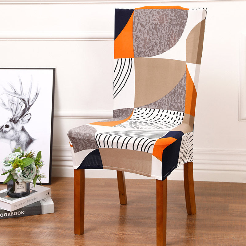 HKM-799123 Elastic Polyester Chair Cover for Office and Home Use - Stain-Resistant, Non-Slip Design, Universal Fit