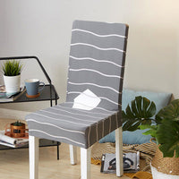 HKM-799123 Elastic Polyester Chair Cover for Office and Home Use - Stain-Resistant, Non-Slip Design, Universal Fit
