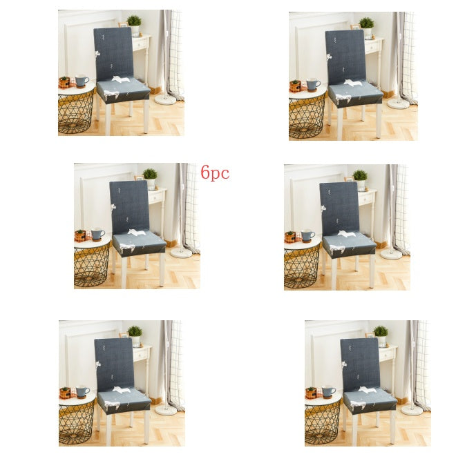 HKM-799123 Elastic Polyester Chair Cover for Office and Home Use - Stain-Resistant, Non-Slip Design, Universal Fit
