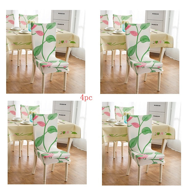 HKM-799123 Elastic Polyester Chair Cover for Office and Home Use - Stain-Resistant, Non-Slip Design, Universal Fit