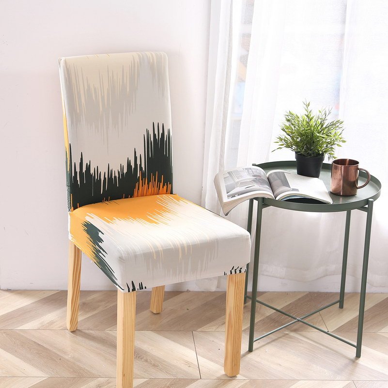 HKM-799123 Elastic Polyester Chair Cover for Office and Home Use - Stain-Resistant, Non-Slip Design, Universal Fit