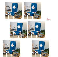HKM-799123 Elastic Polyester Chair Cover for Office and Home Use - Stain-Resistant, Non-Slip Design, Universal Fit