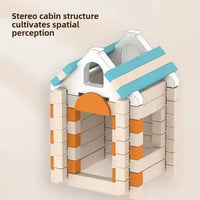 HKM-799315 Building Blocks Mortise and Tenon Puzzle Toy for Creative Construction, 107-Piece Educational Set for Ages 5-13