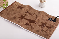 HKM-799315 Cotton Cat Face Towel with Embroidered Tail Design, 25x50cm