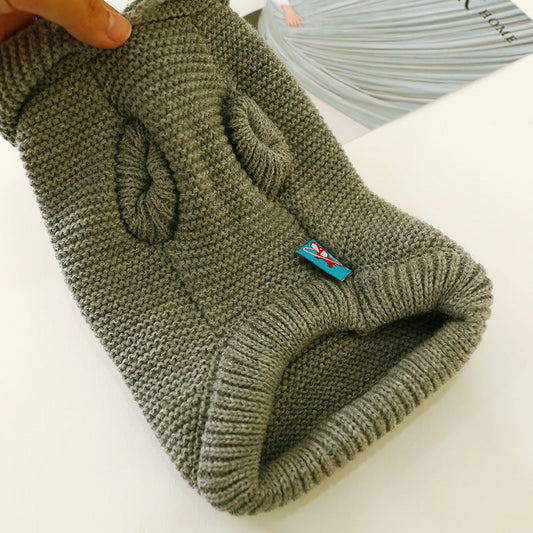 HKM-799315 Cozy Acrylic Pet Sweater for Autumn and Winter with Stretchable Fit