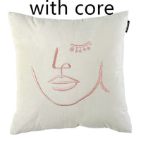 HKM-799571 Modern Striped Wool Cushion Cover for Sofa and Waist Support