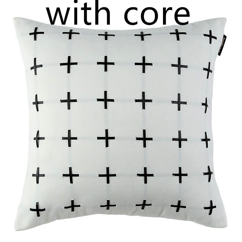 HKM-799571 Modern Striped Wool Cushion Cover for Sofa and Waist Support