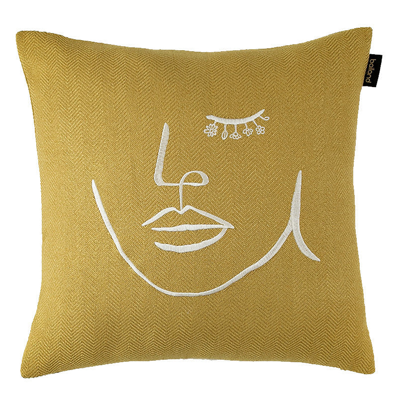 HKM-799571 Modern Striped Wool Cushion Cover for Sofa and Waist Support