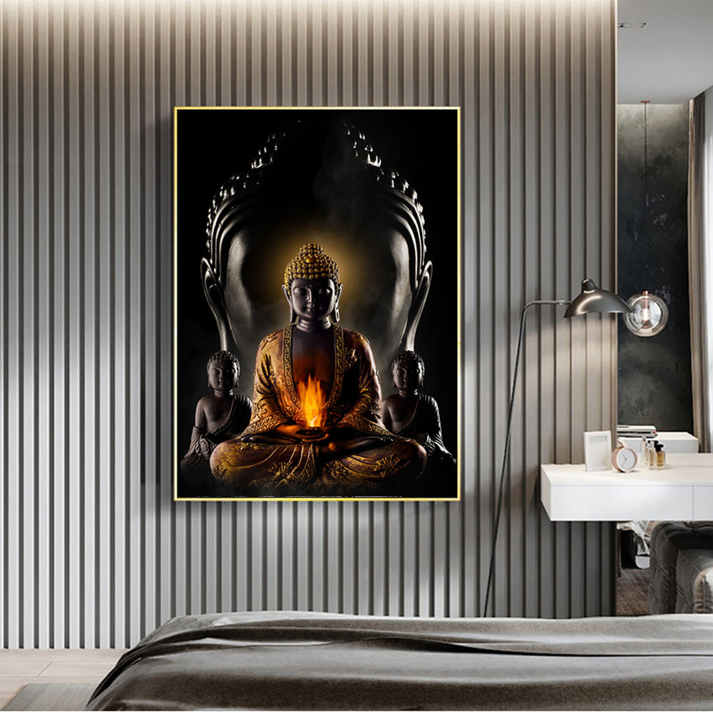 HKM-799891 Buddha Wall Art Canvas - Modern Buddhist Canvas Paintings for Home Decor in Various Sizes