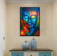 HKM-799891 Buddha Wall Art Canvas - Modern Buddhist Canvas Paintings for Home Decor in Various Sizes