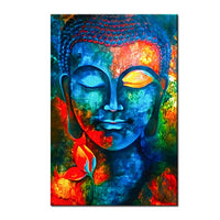 HKM-799891 Buddha Wall Art Canvas - Modern Buddhist Canvas Paintings for Home Decor in Various Sizes