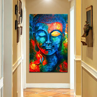 HKM-799891 Buddha Wall Art Canvas - Modern Buddhist Canvas Paintings for Home Decor in Various Sizes