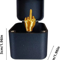 HKM-799891 Creative 3D Printed Middle Finger Gift Box - Fun Prank for Home Decoration