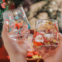 HKM-800019 Creative Snowman Glass Cup for the Holidays - High Temperature Resistant Drinkware