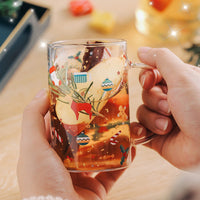 HKM-800019 Creative Snowman Glass Cup for the Holidays - High Temperature Resistant Drinkware