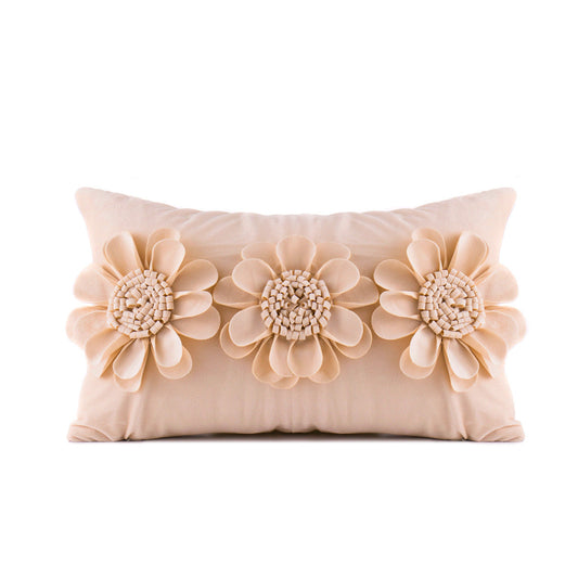 HKM-800019 Flower Embrace Pillowcase in Dutch Velvet – Various Colors for Elegant Home Decor