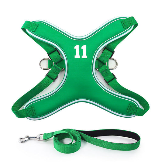 HKM-800083 Pet Chest Strap for Small and Medium Dogs - Comfortable Polyester Vest with Adjustable Rope