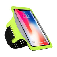 HKM-800147 Running Sport Phone Armband Case - Waterproof PVC, Touchscreen, Fits Phones Up to 6.8'', Sweatproof and Washable, Card Slot Included