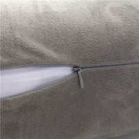 HKM-800211 Detachable Multifunctional Pregnancy Pillow for Belly and Lumbar Support - 147x77cm Crystal Velvet Gray