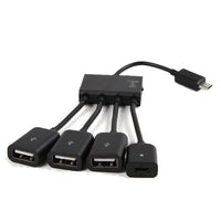 HKM-800275 Multi-Port Micro USB OTG Adapter for Charging and Device Connectivity