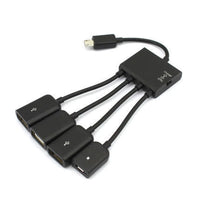HKM-800275 Multi-Port Micro USB OTG Adapter for Charging and Device Connectivity